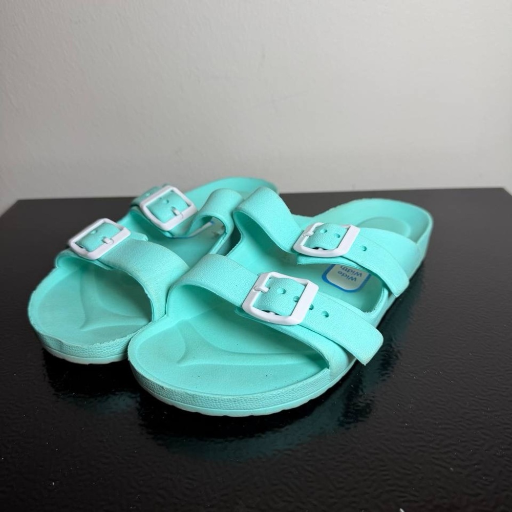VICT POPU Womens Sandals Adjustable Double Buckle Strap
